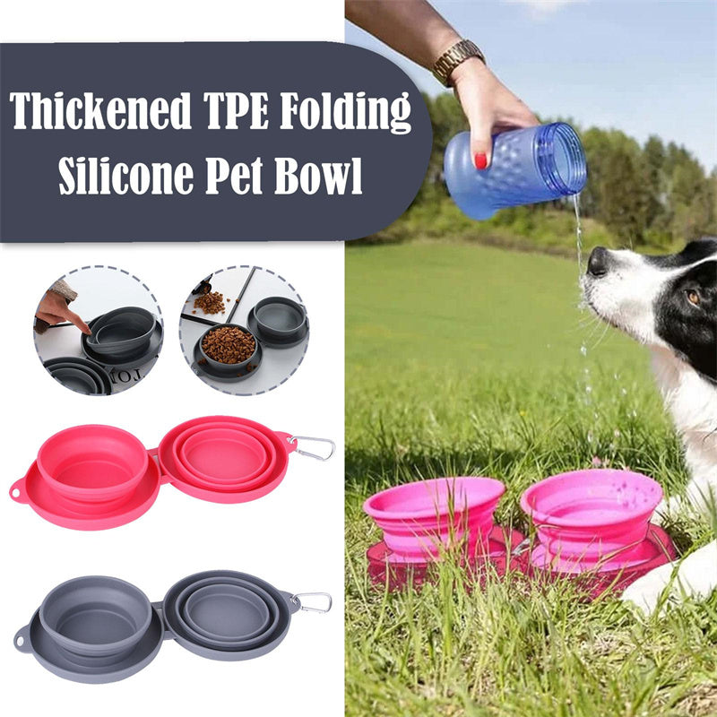 Foldable Dog & Cat Bowl – Portable Travel Feeding Dish