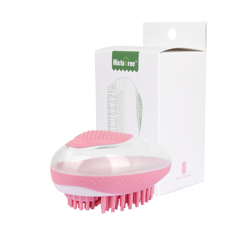 2-in-1 Dog & Cat Bath Brush Silicone Pet Grooming Massage