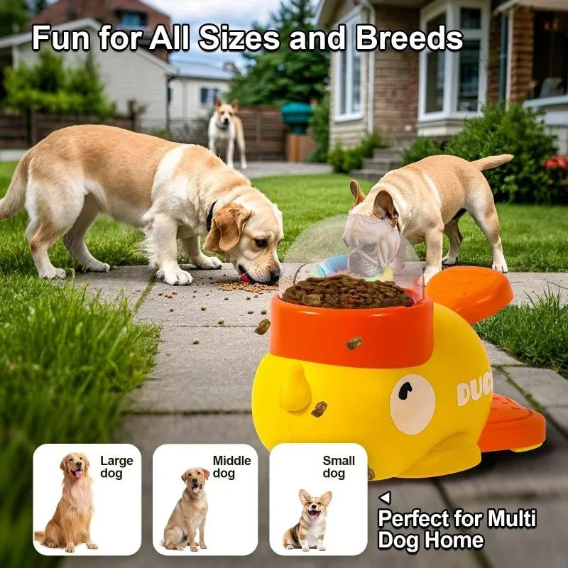 Duck Dog Puzzle Feeder – Interactive Treat Dispenser Toy
