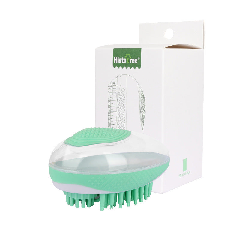 2-in-1 Dog & Cat Bath Brush Silicone Pet Grooming Massage