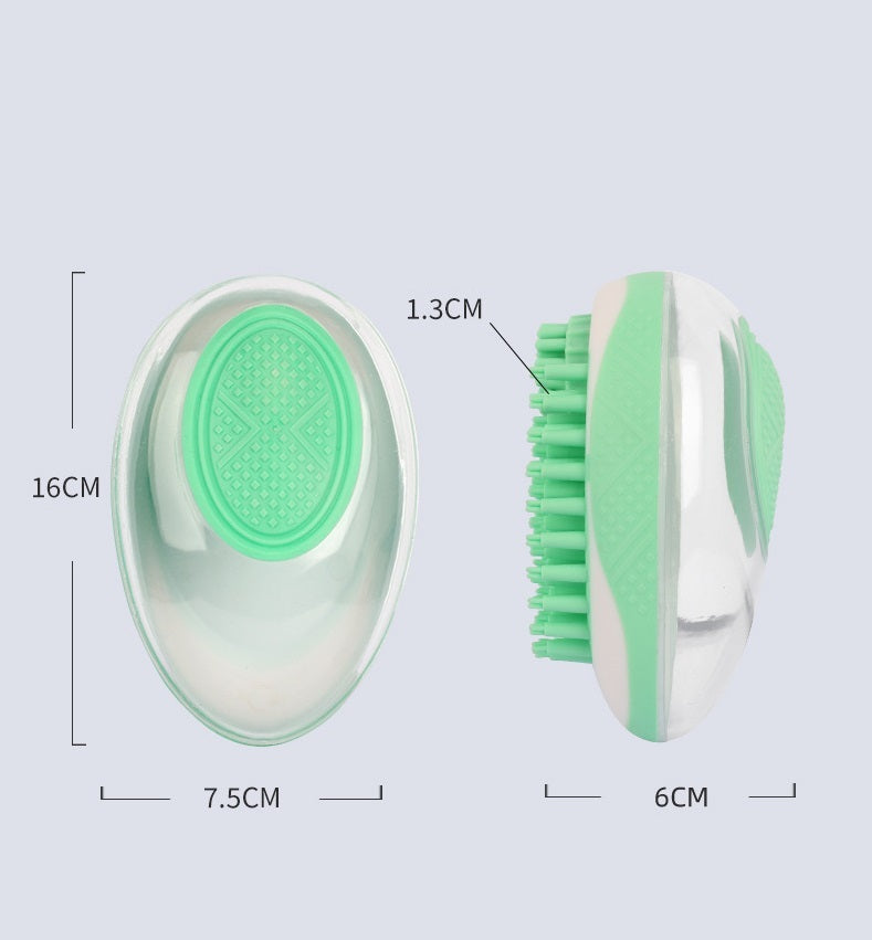 2-in-1 Dog & Cat Bath Brush Silicone Pet Grooming Massage