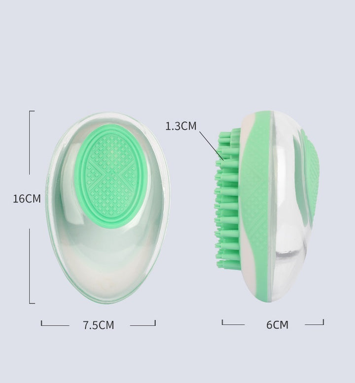 2-in-1 Dog & Cat Bath Brush Silicone Pet Grooming Massage