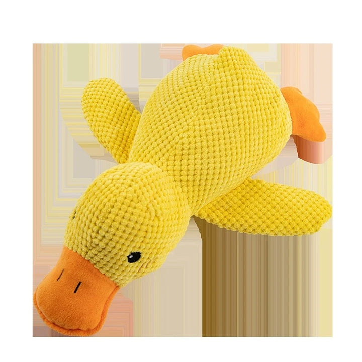 Calming Duck Plush Dog Toy – Squeaky Chew & Pillow