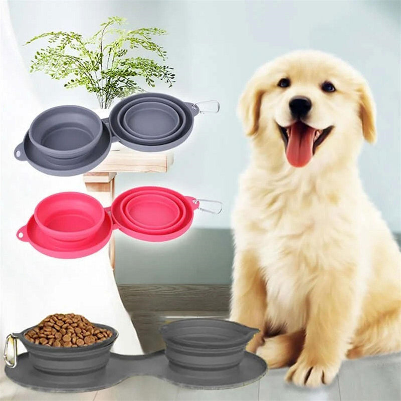 Foldable Dog & Cat Bowl – Portable Travel Feeding Dish