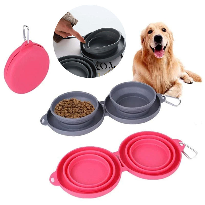 Foldable Dog & Cat Bowl – Portable Travel Feeding Dish