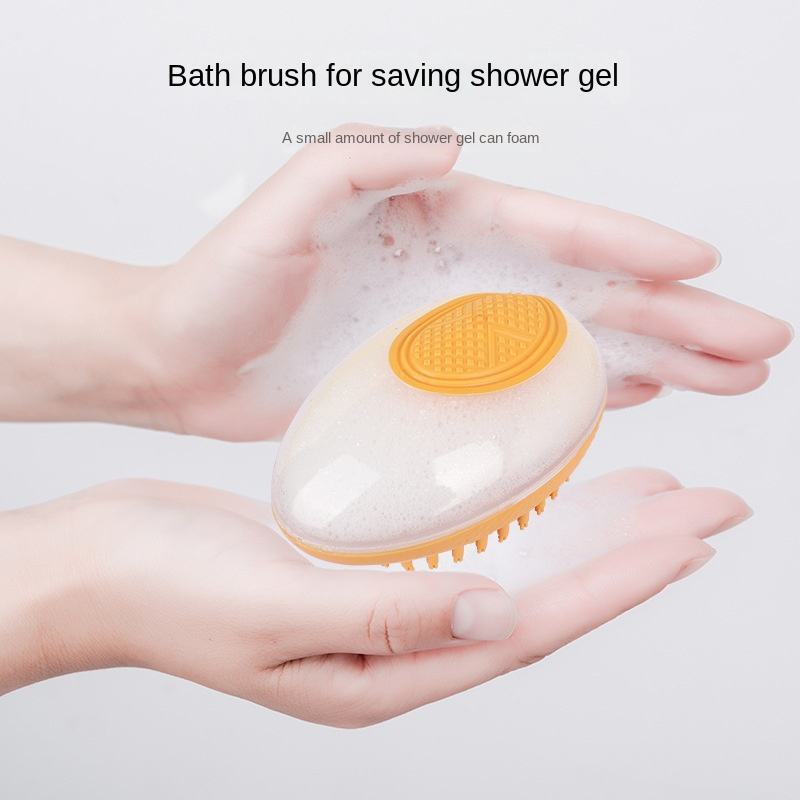 2-in-1 Dog & Cat Bath Brush Silicone Pet Grooming Massage