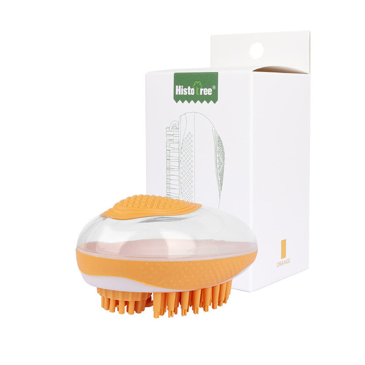 2-in-1 Dog & Cat Bath Brush Silicone Pet Grooming Massage