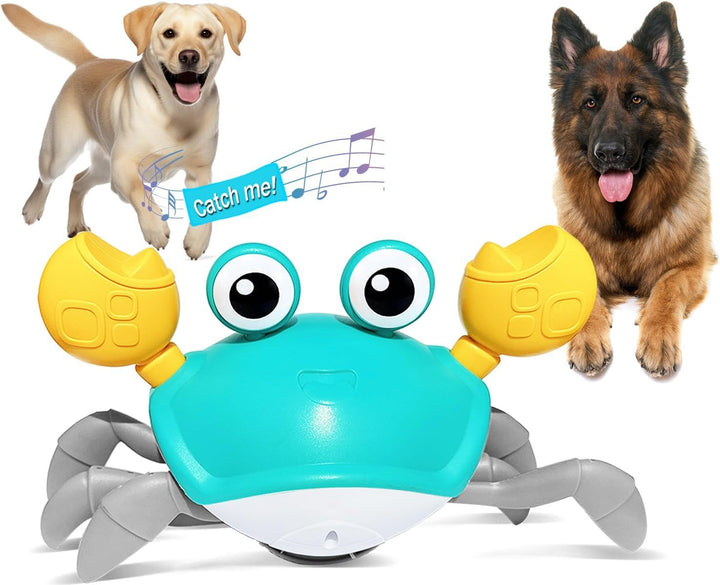Crawling Crab Dog Toy - Interactive Escaping Crab Dog Toy With Obstacle Avoidance Sensor