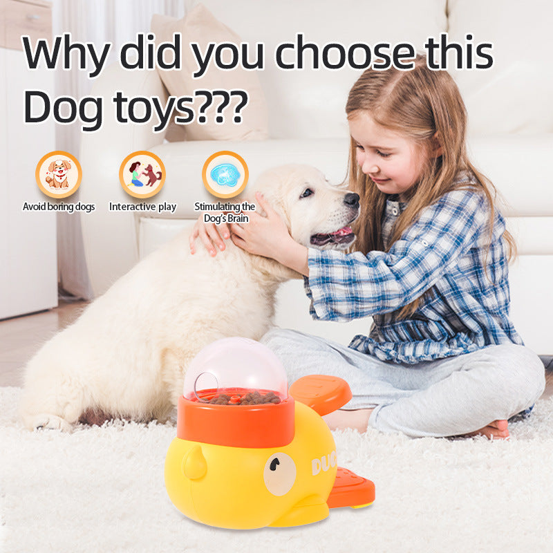 Duck Dog Puzzle Feeder – Interactive Treat Dispenser Toy