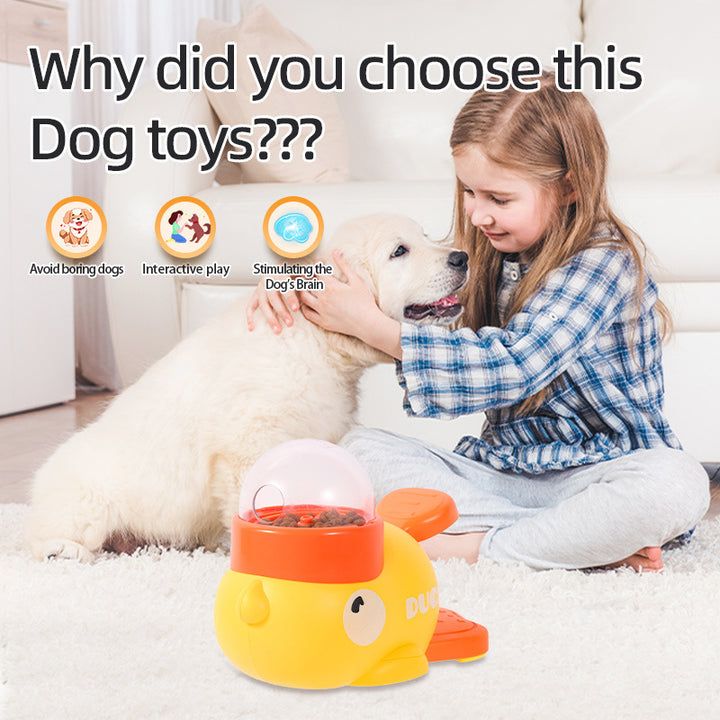 Duck Dog Puzzle Feeder – Interactive Treat Dispenser Toy