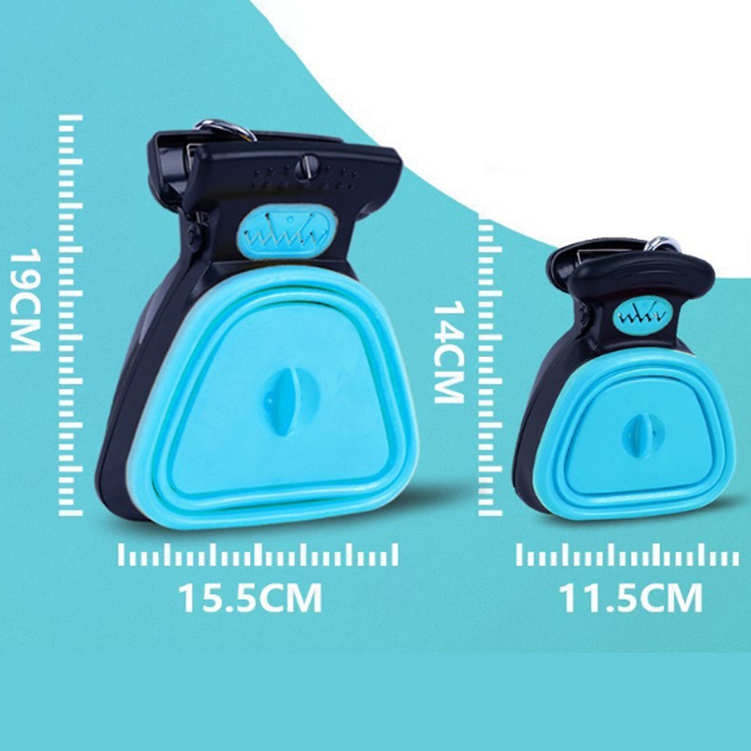 Portable Dog Poop Scooper with Bag Holder - Expandable Clip Type Waste Scooper