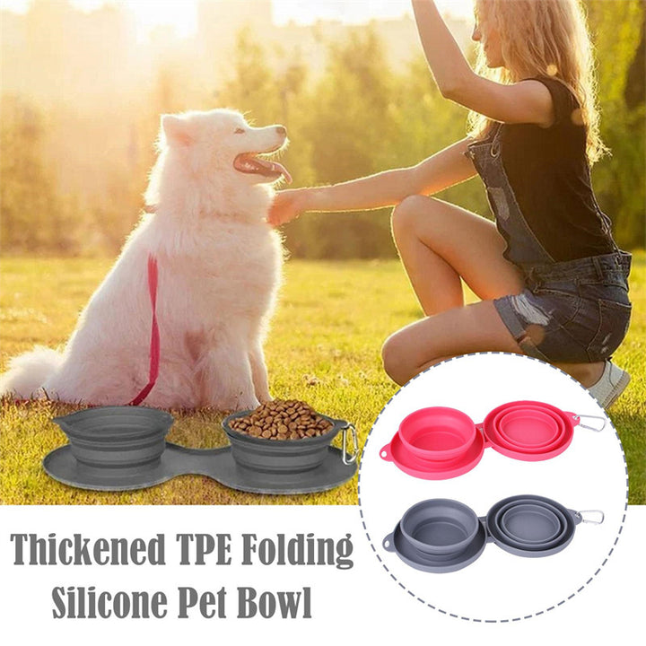 Foldable Dog & Cat Bowl – Portable Travel Feeding Dish