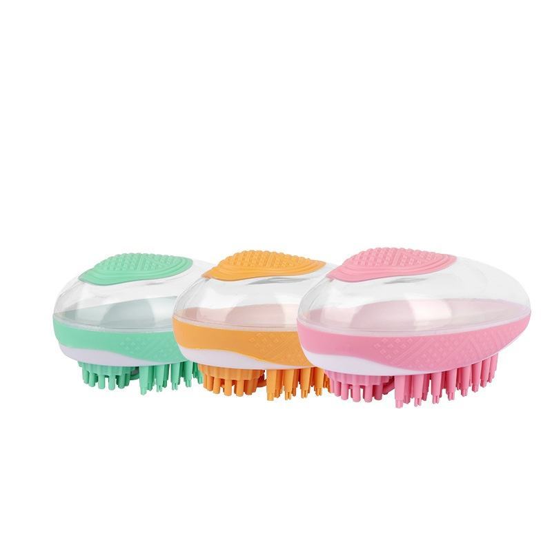 2-in-1 Dog & Cat Bath Brush Silicone Pet Grooming Massage