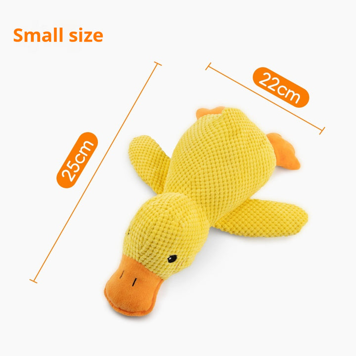 Calming Duck Plush Dog Toy – Squeaky Chew & Pillow