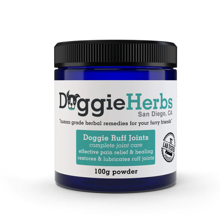 Complete Joint Care for Dogs – Glucosamine, MSM & Chondroitin | Human-Grade Herbal Hip & Joint Supplement – 100g by Doggie Herbs